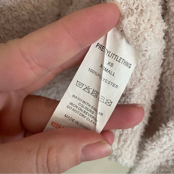 PrettyLittleThing cream maternity Cardigan with Tie Waist - Picture 5 of 5